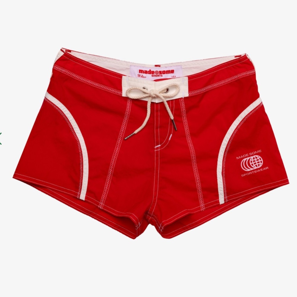 NWT Red & White Made Some Short Shorts - Size 4